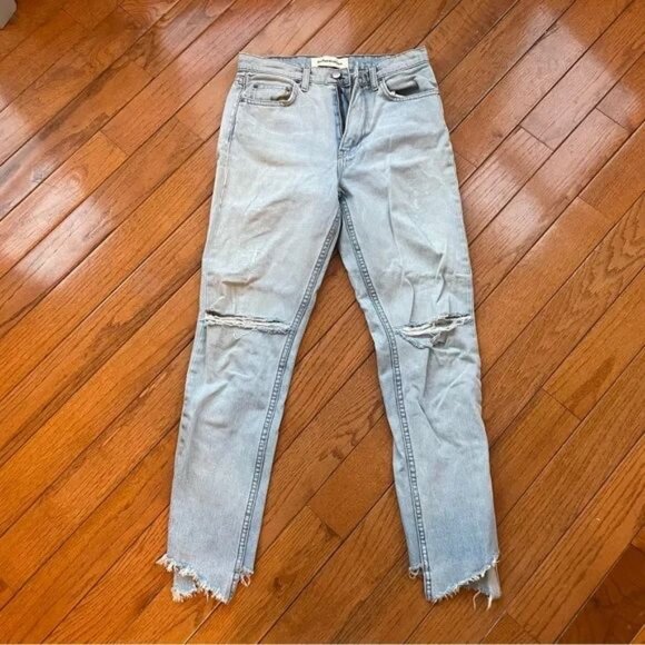 Reformation OOAK Distressed Jeans - Picture 1 of 5